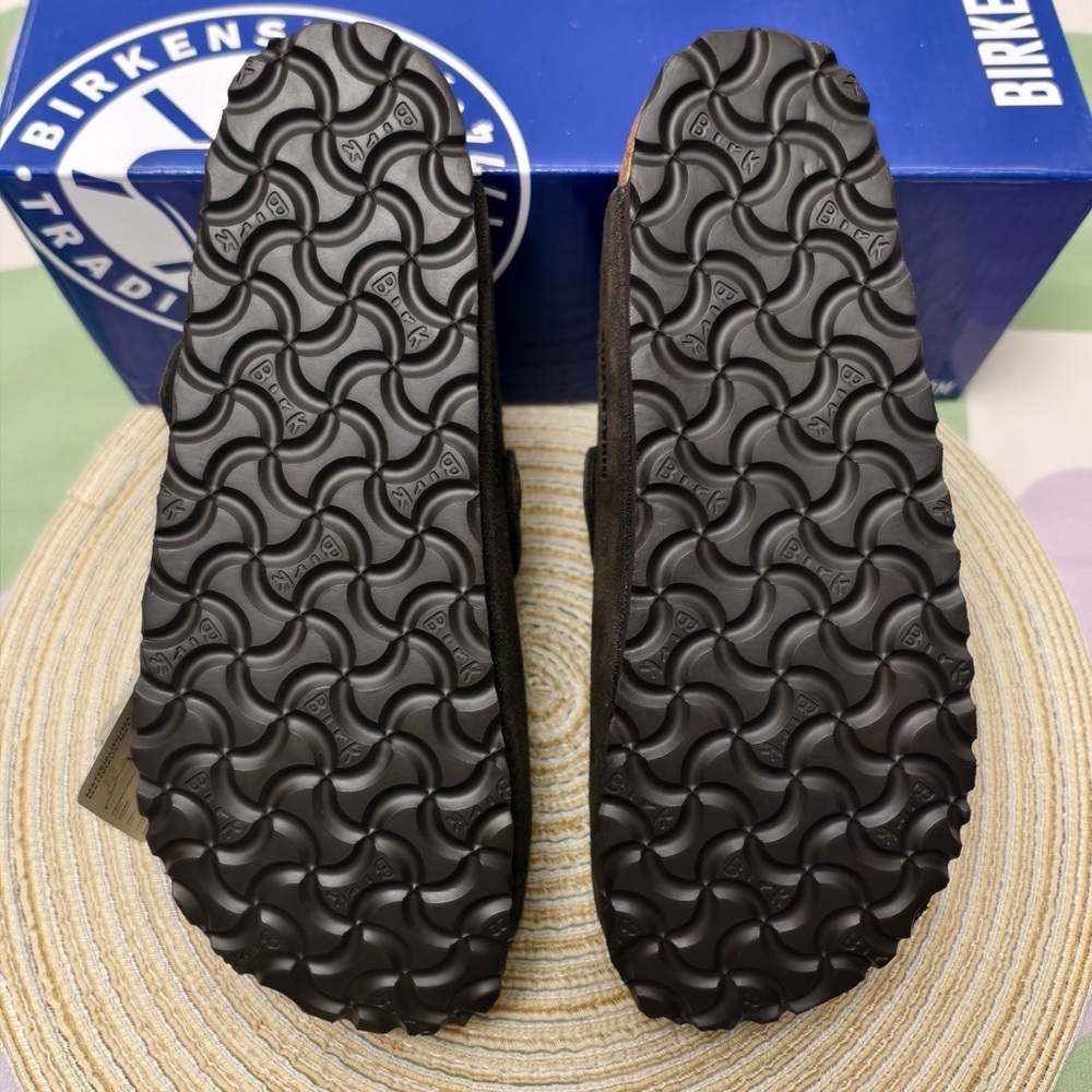 🐶🐶🐶Women's Mocha Suede Birkenstock Boston Shoes - Narrow Fit - Picture 6 of 6